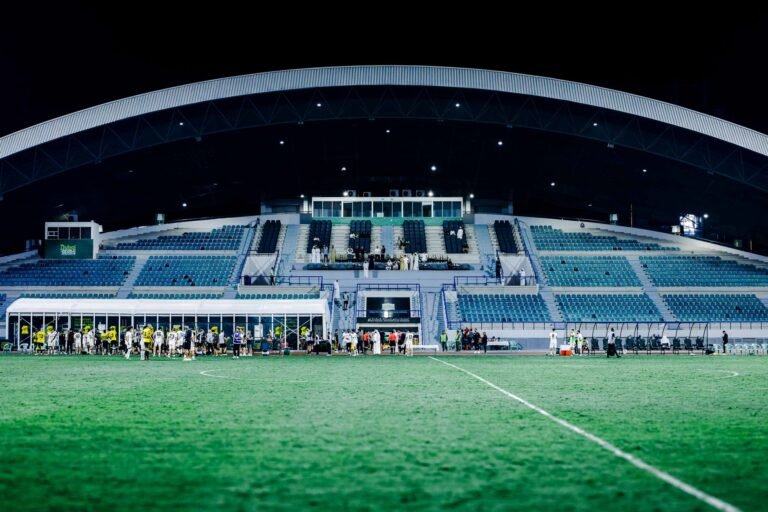 Torcedores animados em um estádio de futebol, segurando bandeiras e aplaudindo, refletindo a atmosfera vibrante de uma partida.